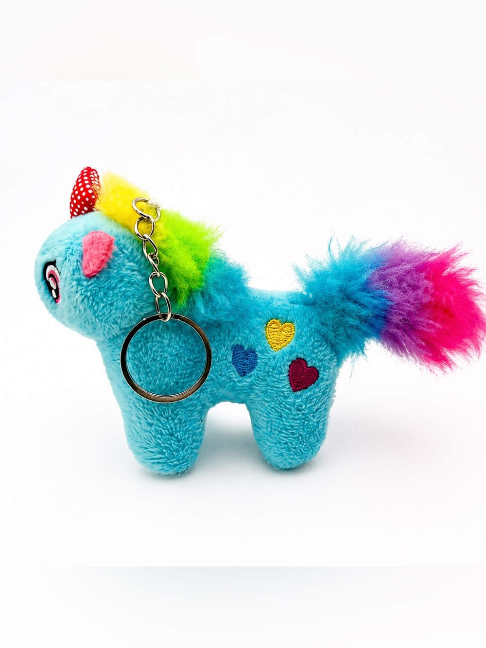 Kawaii Rainbow Unicorn Plush Keychain Y2K Bag Charm Cute Backpack Accessory
